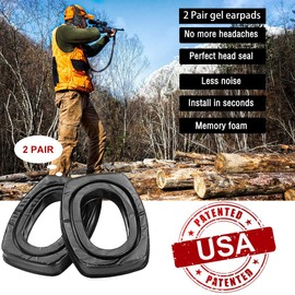 PROHEAR GEP02 2 Pair Gel Ear Pads for Howard Leight by Honeywell Impact Sport Pro Sync Leightning Earmuffs