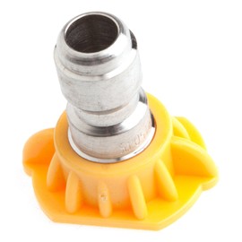 Forney 75153 Pressure Washer Accessories, Quick Connect Spray Nozzle, Chiseling, 15-Degree-by-4.5mm, Yellow