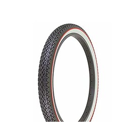 Bike Tire, Bicycle Tire Duro 24 x 2.125 Black/White Side Wall Red line HF-133. 24" Heavy Duty Diamond Tire 24 inch by 2.215 inch.
