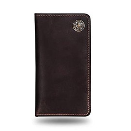 Shotgun Shell Hunting Wallet - Full-Grain Leather Long Wallets for Men - RFID Blocking Wallet – Western Wallets for Men w/ 8 Card Slots & Money or Checkbook Sleeve - Great Hunting Gifts for Men