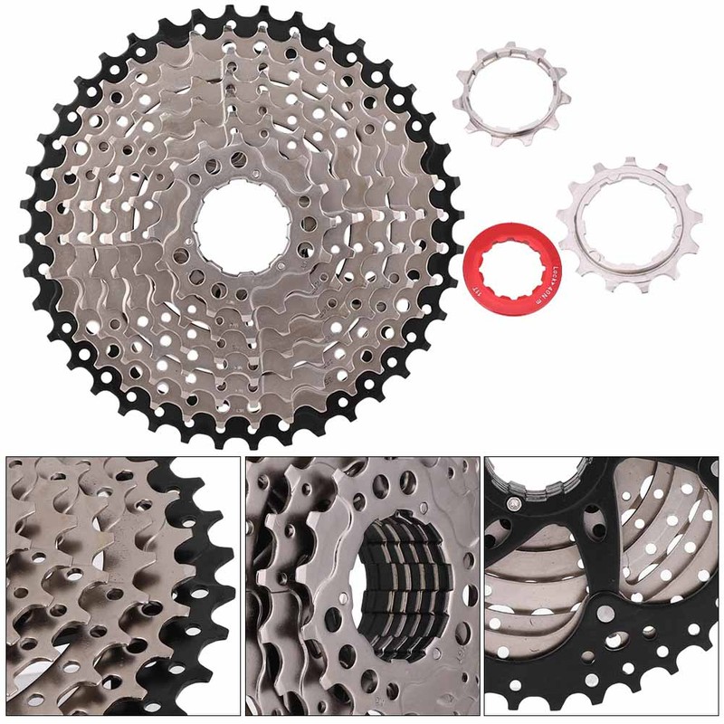 Road Bike Freewheel Cassette Sprocket 9 Speed 11-40T Bicycle Replacement