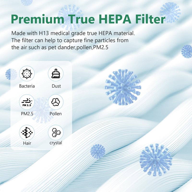 FCFMY HAP603 H13 True HEPA Replacement Filter Compatible with ECOSELF