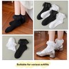 DONBIQI Lace Ruffle Frilly Ankle Socks for Women, Double Layer