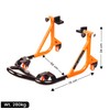 GRAND PITSTOP Universal Adjustable Rear Paddock Stand for Motorcycles with