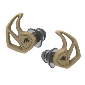 AXIL X30i Noise Reduction Ear Plugs - Bone - Hear-Through Mode Hearing Protection for Concerts, Live Events, Shooting, Sports - 25dB Reusable Foam and Silicone Eartips with Carrying Case - Color: Desert Tan