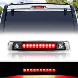 Auto Dynasty Full LED Black Housing 3rd Third Rear Center High Mount Brake Light Stop Lamp Compatible with Jeep Commander 06-10