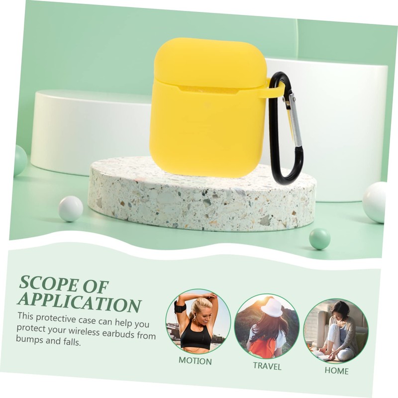 jojofuny 2pcs Earbud Protective Cover for and Scratch-Resistant Headphone Holder