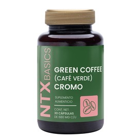 Green Coffee Capuchino con Café Verde + Cromo 250 g, Suplemento Alimenticio en Polvo, Bebida para Rutina Activa y Enfoque Diario, Sin Azúcares Añadidos.