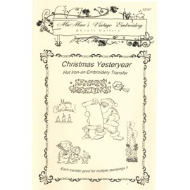 Christmas Yesteryear Hot Iron Embroidery Transfers