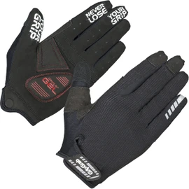 GripGrab Unisex's SuperGel XC Padded Full-Finger Mountain-Bike Touchscreen Gloves Cushioned Off-Road Summer Cycling MTB Marathon Long, Black, Medium