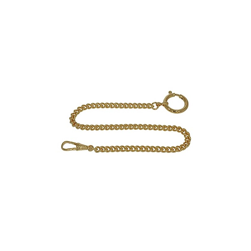Jean Jacot Pocket Watch Chain with Snap Hook and Spring