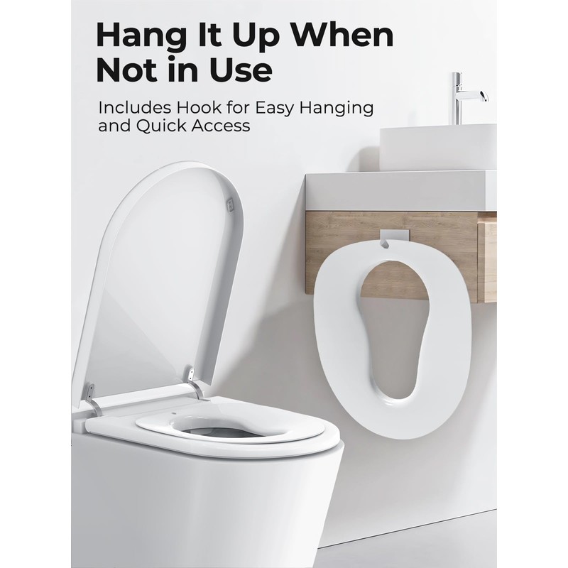 Bazyths Kids Toilet Seat for Elongated Toilets – Fits Most