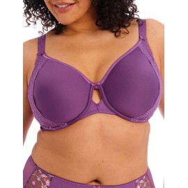 Elomi Women Plus Size Underwire Full Cup Banded Bra, Pansy, 40DD