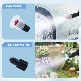 RIMBERRY 0.5 Gal Hand Pump Foam Sprayer, 68 oz Car Wash Foam Sprayer, Foaming Pump Sprayer with Two Adjustable Nozzles, Microfiber Wash Mitt, Ideal for Home Cleaning, Car Detailing, Garden Watering