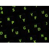 Glowing fluorescent Dvorak - English keyboard stickers