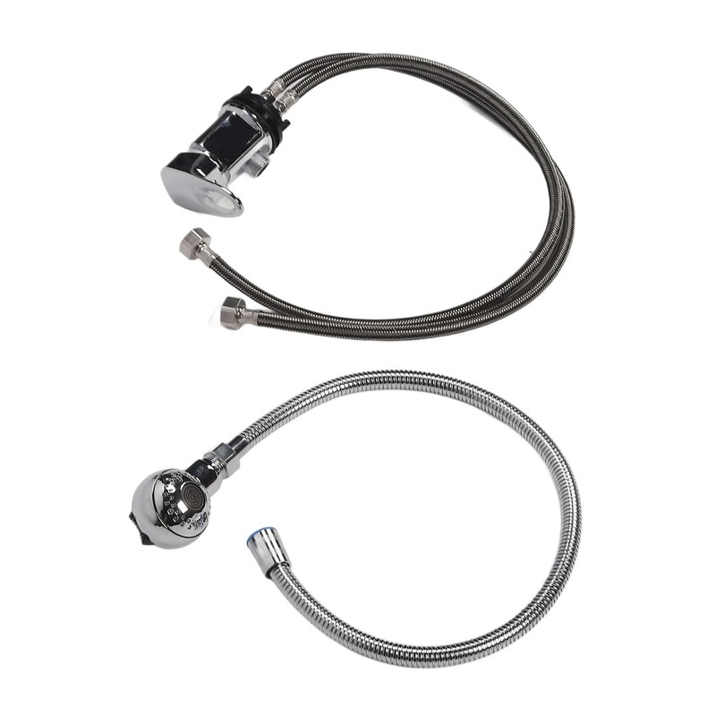 Shampoo Bowl Faucet Rust Resistant 70cm Hose Zinc Alloy Structure