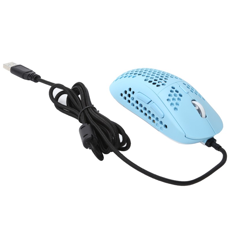 Wire Mouse Hollow Design DPI Adjustable RGB Lighting Effect Laptop