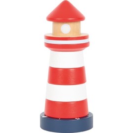 Small Foot Maritim Stapelturm Leuchtturm Großer Ozean, aus FSC 100%-zertifiziertem Holz, Steckspiel für Kinder ab 1 Jahr, 12454, bunt