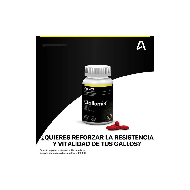 Suplemento Multivitaminico Para Gallo De Pelea Y Ave 100 Tab