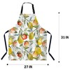 BGBDEIA Watercolor Lemon Pattern Apron Adjustable Neck Bib Apron for