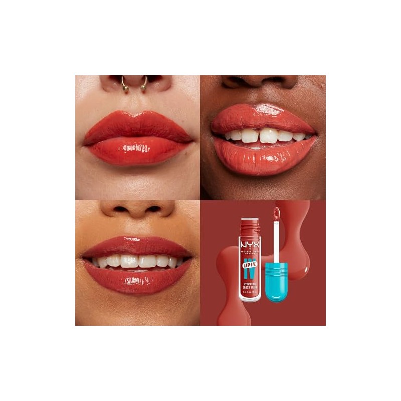 NYX Professional Makeup, Lip IV Tinta para Labios Hidratante con