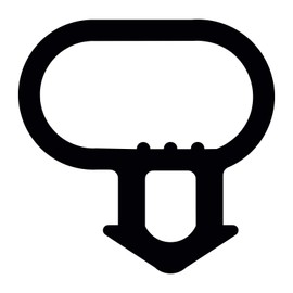 ExtrudaSeal B338 (White) Bubble Gasket Replacement Window Door Draught Excluder Seal - 15m