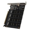 Adapter Card 4 Port M.2 NVMe SSD to PCIE X16
