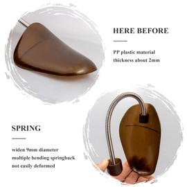 SULPO Shoe Stretcher Size 35-44 Plastic Shoe Stretcher Shoe Shaper for Men and Women with Metal Coil Spring, 4 pairs