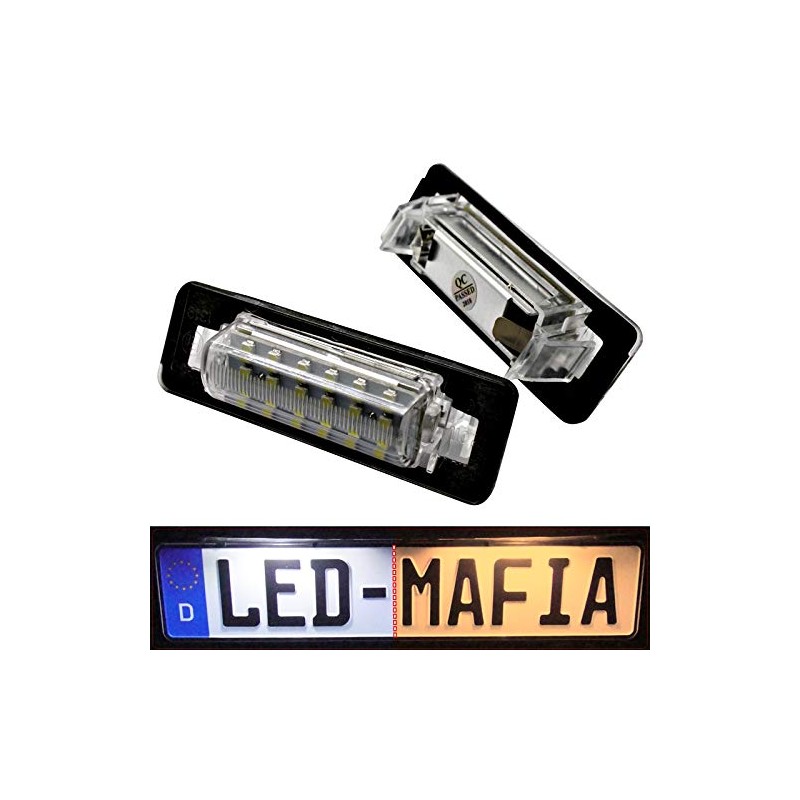 2 x LED license plate lighting modules – E-mark –