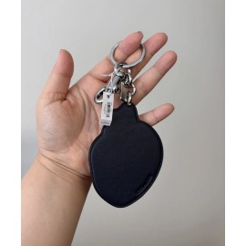 Coach NWT Coach Retail Smooth Leather Strawberry Bag Charm Silver/Black Multi CU840