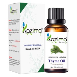 KAZIMA Thyme Essential Oil - 100% Pure Natural & Undiluted For Skin care & Hair (15ml)