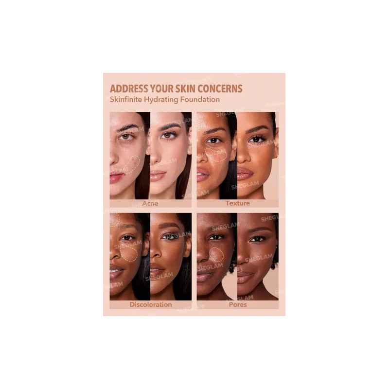Crema Hidratante Sheglam Skinfinite Base Tono Butterscotch