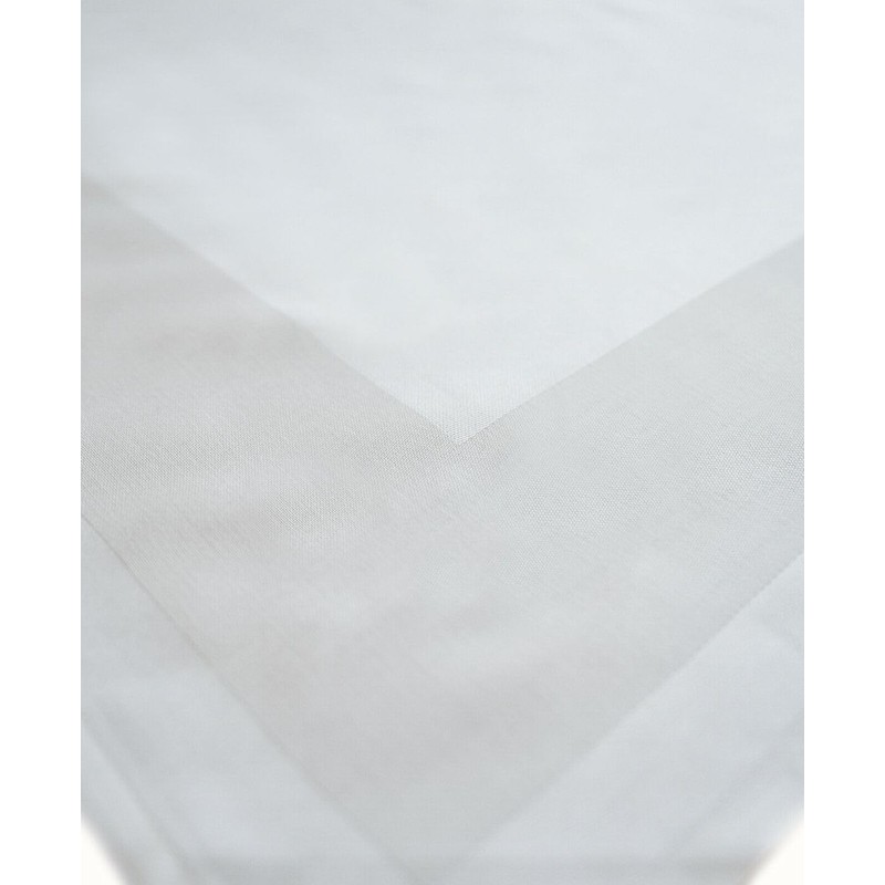 texpot Damask Tablecloth 110 x 220 cm White with Satin