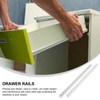 Angoily 2pcs Plastic Drawer Slides Full Extension Drawer Rails for