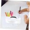 Tofficu Artist Paint Brush Storage Box Tool Organizer Plastic Storage