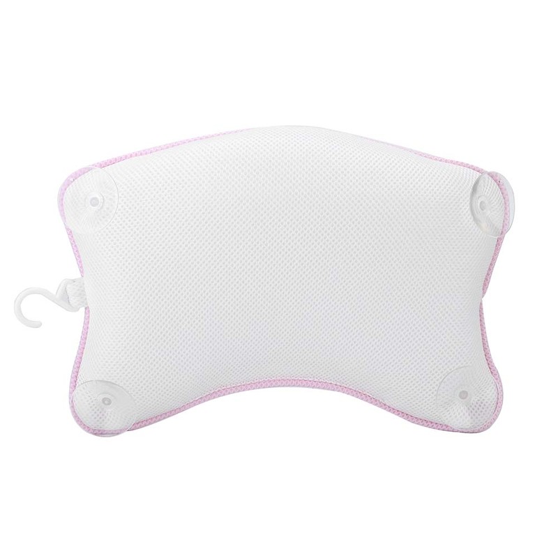 Soft Mesh Bath Pillow Fatigue Relief Relaxation Home Spa Bathtub