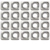 20Pcs Stainless Steel Square Nuts, M8x13mmx6mm Square Thread Insert Nuts