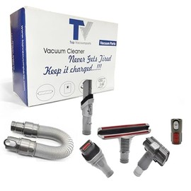 Flexible Extension Hose & Vacuum Attachments - Replacement Parts for Dyson Vacuum Cleaner V6, V7, V8, V10, V11, DC16, DC24, DC25, DC34 Accessories Dusty Brush