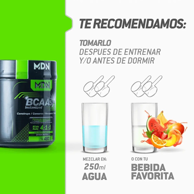 Bcaas Beta-alanina Suplemento Instantized 480g Mdn Sports