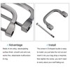 METALLIXITY Horseshoe D-Rings (30mm) 2pcs, Screw-in U-shaped Buckles Shackle -