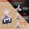Twidec/3Pcs Heavy Duty Rocker One-Side Momentary Toggle Switch 16A 250V