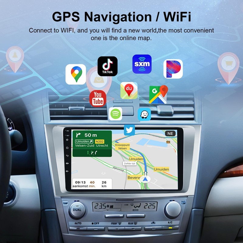 4G+64G Car Radio for Toyota Camry 2006-2011, Rimoody Android Car