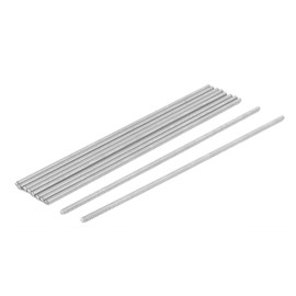 TOP-VIGOR 10Pcs M3-0.5 x 150mm Length Fully Threaded Rod, 304 Stainless Steel Right Hand Threads Rods, Fully Studding Rod Bar for Anchor Bolts, Clamps, Hangers and U-Bolts