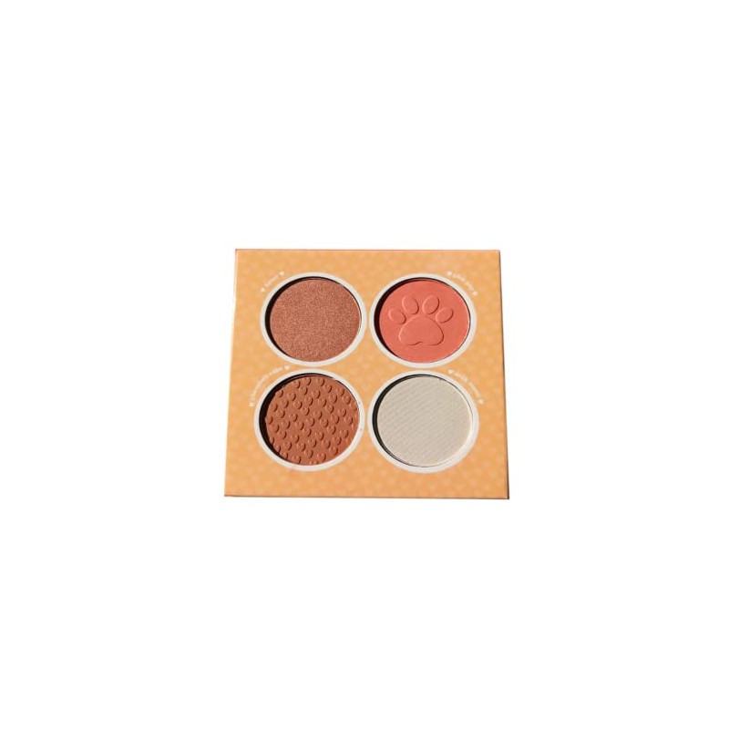 Paleta de rubores e iluminadores Cuarteto de Blushes Mely by
