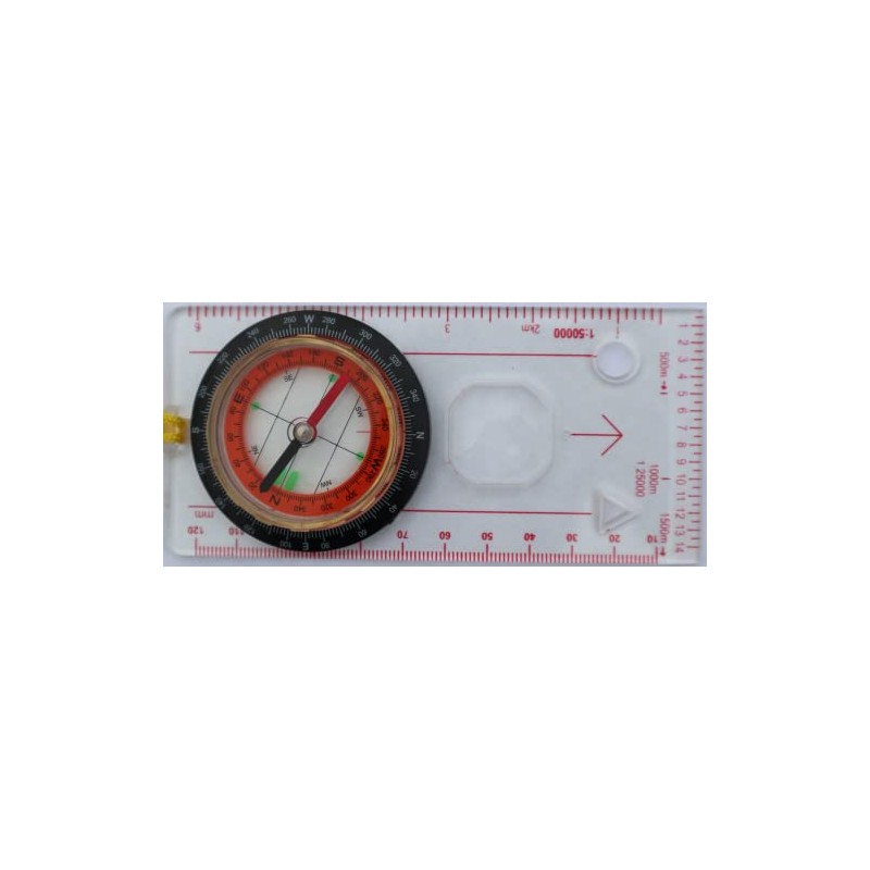 Deluxe Compass with microfibre bag: Walking/Orienteering/Hiking/Scouts/Guides/D of E