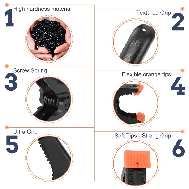 12 Pcs Spring Clamps Heavy Duty ClampsQuick Grip, 6 Inch