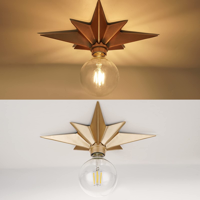 2 Pack Flush Mount Ceiling Light - Star Lights Fixture