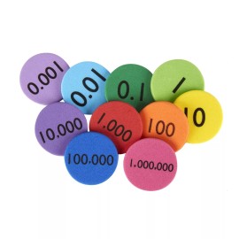 Office Depot® Brand Place Value Discs, Pre-K, Assorted Colors, 25 Discs Per Set,