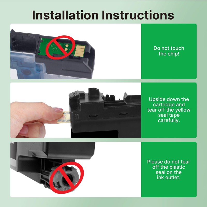 VOREDO LC404 Ink Cartridges Compatible Replacement MFC-J1205W Ink Cartridges LC-404