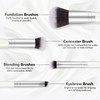 START MAKERS 2-in-1 Makeup Brushes Dual-ended Contouring Foundation Brush 2